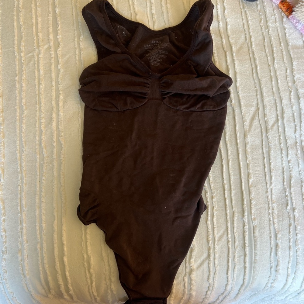 SKIMS Chocolate Shapewear Bodysuit